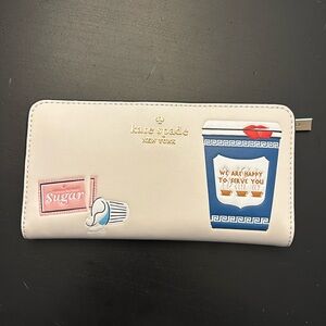 Kate Spade Coffee Break Large Slim Bifold NWT